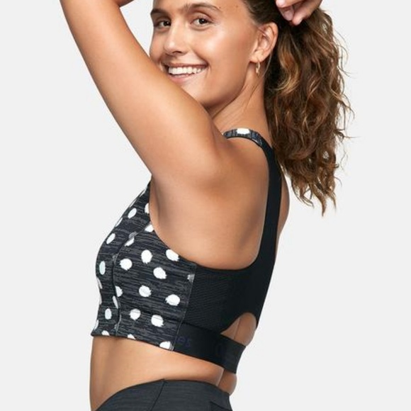 outdoor voices polka dot bra
